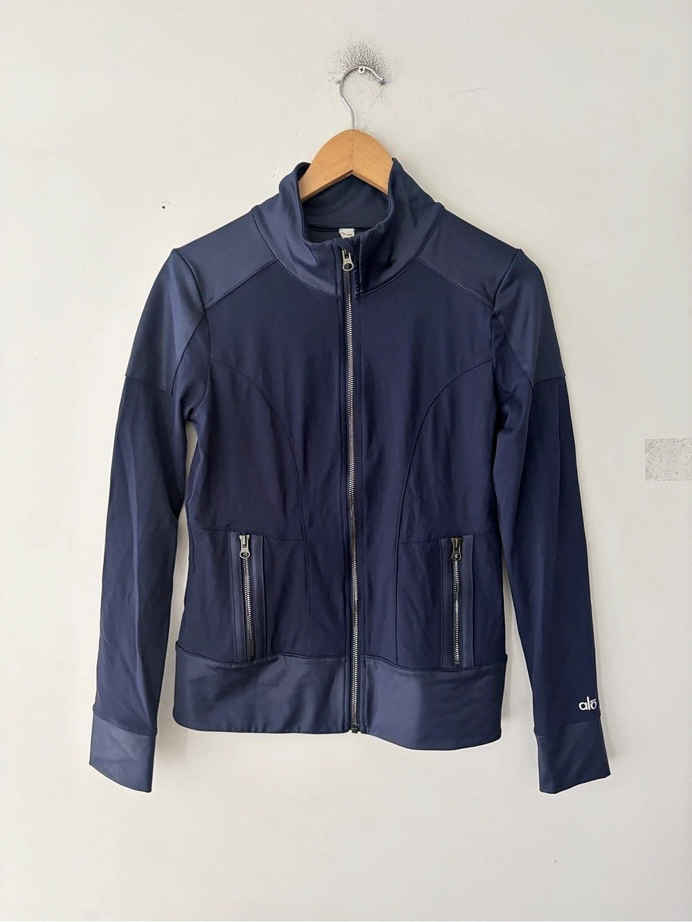 Alo Yoga Women's Blue Full Zip Jacket Size M
